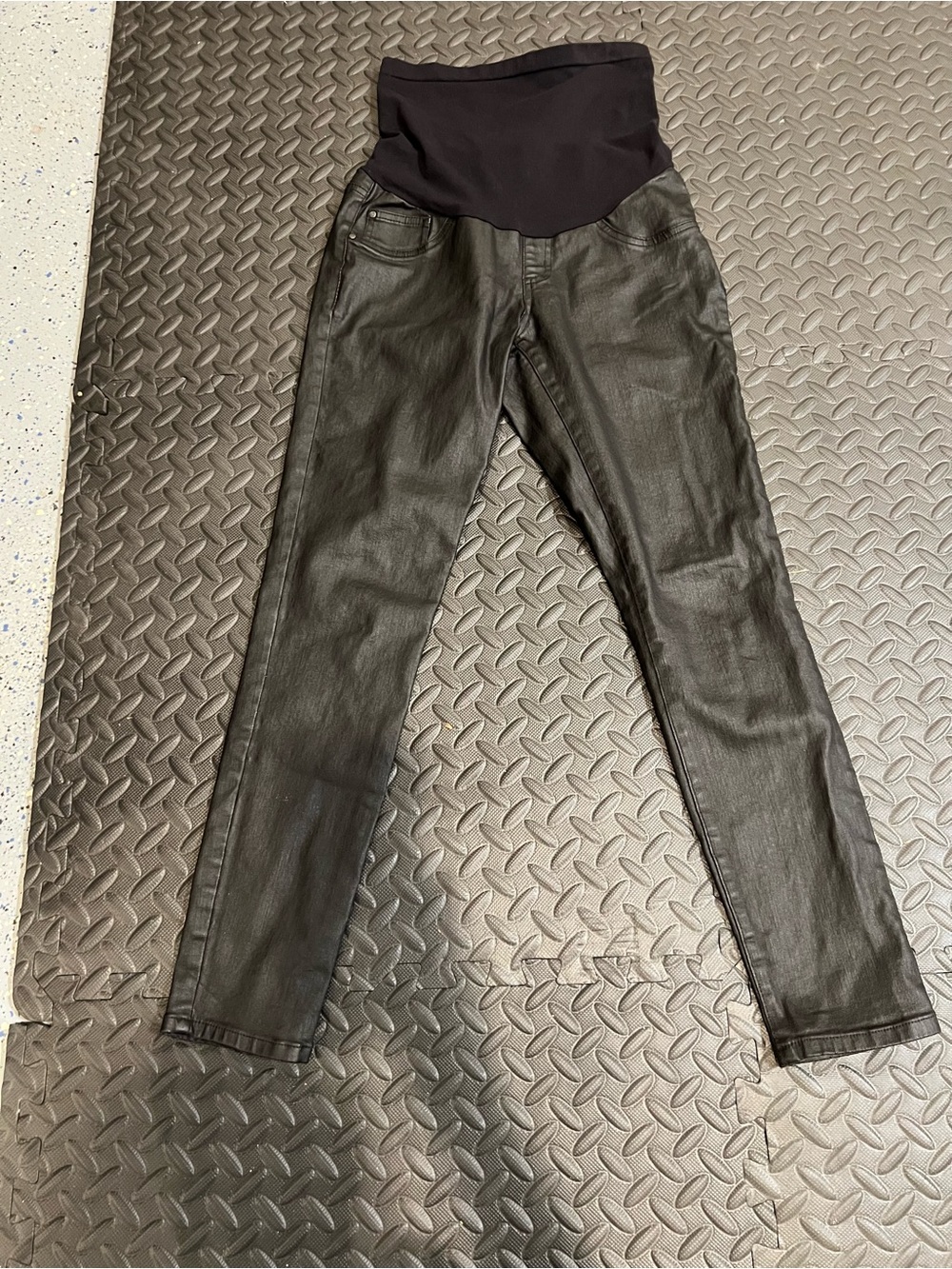Indigo Blue Black Maternity Skinny Jeans